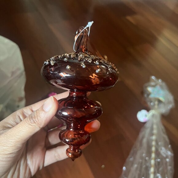 Anthropologie Glass Finial Ornament - Picture 2 of 3